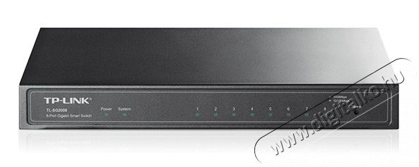 TP-LINK TL-SG2008 8port 10/100/1000Mbps LAN Smart menedzselhető asztali Switch Iroda és számítástechnika - Hálózat - Switch - 313250