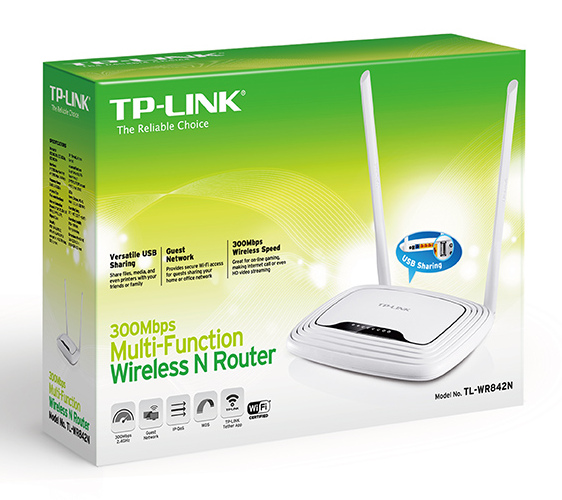 TP-LINK TL-WR842N Vezeték nélküli multi funkciós 300Mbps Router Iroda és számítástechnika - Hálózat - Router - 313270