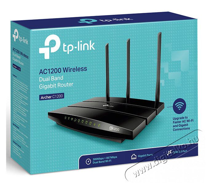 TP-LINK Archer C1200 AC1200 Dual-Band Gigabit Vezeték nélküli Router Iroda és számítástechnika - Hálózat - Router - 319582
