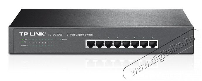 TP-LINK TL-SG1008 8port LAN 10/100/1000Mbps asztali Switch Iroda és számítástechnika - Hálózat - Switch - 313234