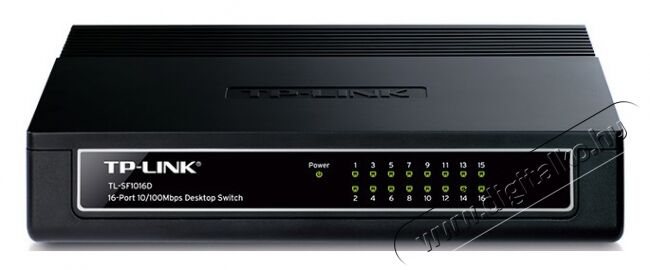 TP-LINK TL-SF1016D 16port 10/100Mbps LAN nem menedzselhető asztali Switch Iroda és számítástechnika - Hálózat - Switch - 313229