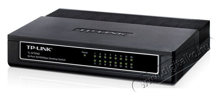TP-LINK TL-SF1016D 16port 10/100Mbps LAN nem menedzselhető asztali Switch Iroda és számítástechnika - Hálózat - Switch - 313229
