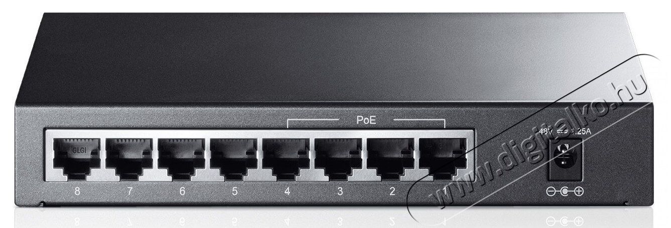 TP-LINK TL-SF1008P 8port 10/100Mbps LAN 4xPOE nem menedzselhető asztali Switch Iroda és számítástechnika - Hálózat - Switch - 313227