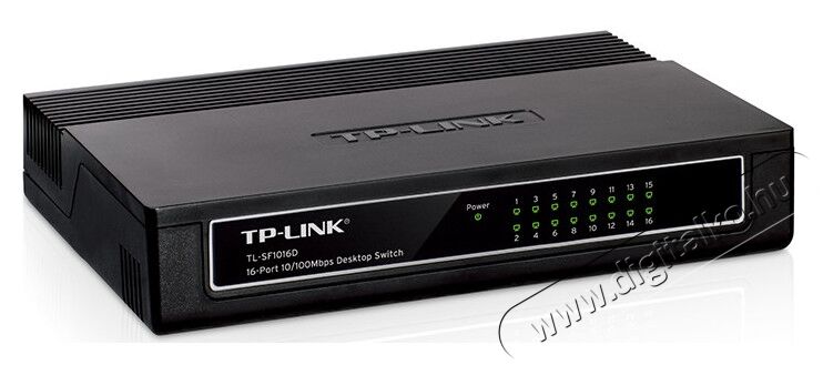 TP-LINK TL-SF1016D 16port 10/100Mbps LAN nem menedzselhető asztali Switch Iroda és számítástechnika - Hálózat - Switch - 313229