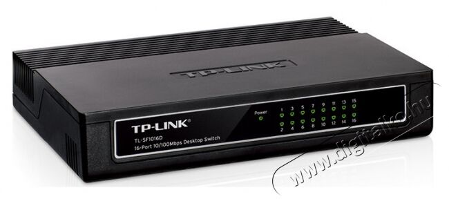 TP-LINK TL-SF1016D 16port 10/100Mbps LAN nem menedzselhető asztali Switch Iroda és számítástechnika - Hálózat - Switch - 313229