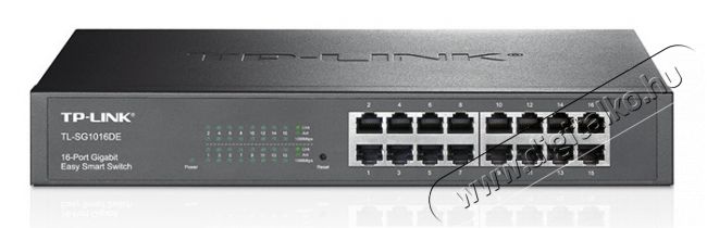 TP-LINK TL-SG1016DE 16port 10/100/1000Mbps LAN SMART menedzselhető asztali Switch Iroda és számítástechnika - Hálózat - Switch - 313240