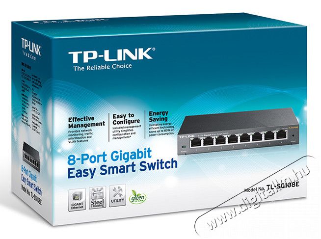 TP-LINK TL-SG108E 8-Port Gigabit Easy Smart Switch Iroda és számítástechnika - Hálózat - Switch - 313248