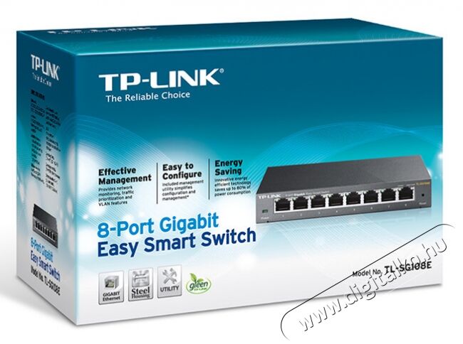 TP-LINK TL-SG108E 8-Port Gigabit Easy Smart Switch Iroda és számítástechnika - Hálózat - Switch - 313248
