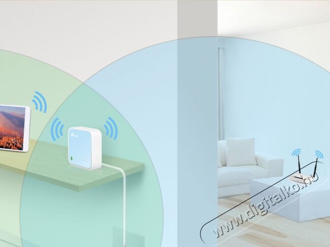 TP-LINK TL-WR802N Vezeték nélküli 300Mbps Nano Router Iroda és számítástechnika - Hálózat - Router - 313268