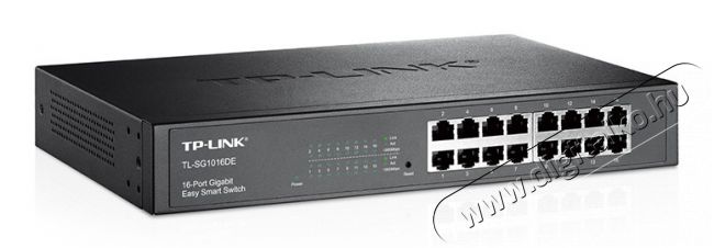 TP-LINK TL-SG1016DE 16port 10/100/1000Mbps LAN SMART menedzselhető asztali Switch Iroda és számítástechnika - Hálózat - Switch - 313240