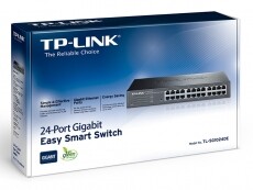 TP-LINK TL-SG1024DE 24port 10/100/1000Mbps LAN SMART menedzselhető rack Switch Iroda és számítástechnika - Hálózat - Switch - 313243