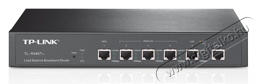 TP-LINK TL-R480T+ vezetékes (3 10/100Mbps LAN, 2 WAN) ADSL/Kábel router Iroda és számítástechnika - Hálózat - Router - 313223