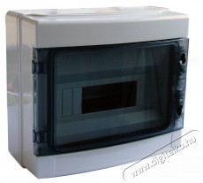 Tracon EDFKIP65-12/1 1×12 mod/ H×W×D=260×300×140mm/ IP65/ 660V AC átlátszó ajtóva/ N/PE sínnel falon kívüli Háztartás / Otthon / Kültér - Világítás / elektromosság - Hálózati elosztó / hosszabbító / adapter - 394783