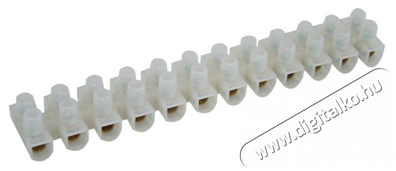 Tracon Flex. S30A-H-L H profil, 12 tag, 16mm2, 450VAC, 63A, PP natúr nyomólemezes sorozatkapocs Háztartás / Otthon / Kültér - Szerszám - Áramfejlesztő - 389139