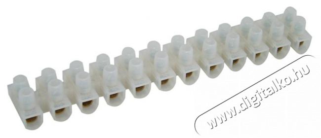 Tracon Flex. S30A-H-L H profil, 12 tag, 16mm2, 450VAC, 63A, PP natúr nyomólemezes sorozatkapocs Háztartás / Otthon / Kültér - Szerszám - Áramfejlesztő - 389139