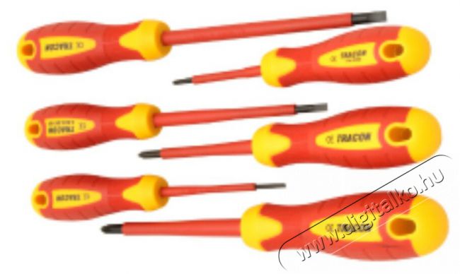 Tracon KSET1000 1000V-ra szigetelt csillag kombi csavarhúzó készlet Háztartás / Otthon / Kültér - Szerszám - Csavarhúzó / kulcs / fúró / szerszám készlet - 386187