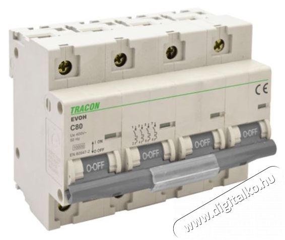 Tracon EVOH4100 100A 4P 10kA kismegszak&iacute;t&oacute; H&aacute;ztart&aacute;s / Otthon / K&uuml;lt&eacute;r - Szersz&aacute;m - &Aacute;ramfejlesztő - 388910