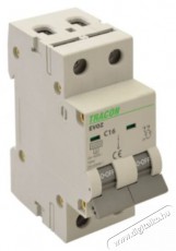 Tracon EVOZ2B32 32A B 2P 6kA kismegszakító Háztartás / Otthon / Kültér - Világítás / elektromosság - Hálózati elosztó / hosszabbító / adapter - 388963