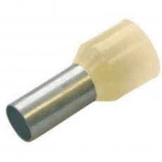 Tracon E125 10 mm2 L=27,5mm 100 db szigetelt vajszín érvéghüvely Háztartás / Otthon / Kültér - Szerszám - Áramfejlesztő - 388689