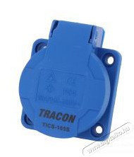 Tracon TICS-105S 16A/250V/2P+E/IP44 beépíthető csatlakozóaljzat oldalsó védőérintkezővel Háztartás / Otthon / Kültér - Világítás / elektromosság - Hálózati elosztó / hosszabbító / adapter - 478914