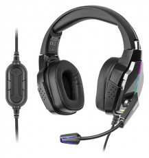 Tracer Hydra Pro GameZone Virtual Surround 7.1 USB fekete vezetékes gamer headset Audio-Video / Hifi / Multimédia - Fül és Fejhallgatók - Fejhallgató mikrofonnal / headset - 496797