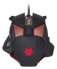 Tracer Scarab GameZone 4000 DPI LED háttérvilágítás USB optikai fekete vezetékes egér Iroda és számítástechnika - Egér - Vezetékes egér - 497862
