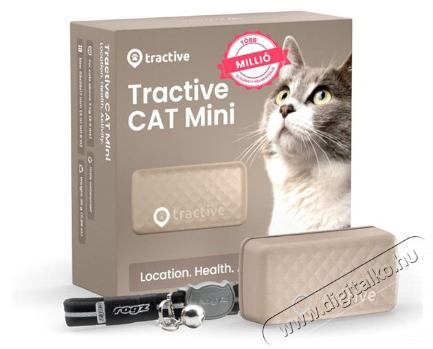 TRACTIVE Tractive GPS CAT Mini barna macska GPS nyomk&ouml;vető &eacute;s tev&eacute;kenys&eacute;gfigyelő H&aacute;ztart&aacute;s / Otthon / K&uuml;lt&eacute;r - Egy&eacute;b h&aacute;ztart&aacute;si term&eacute;k - 501900
