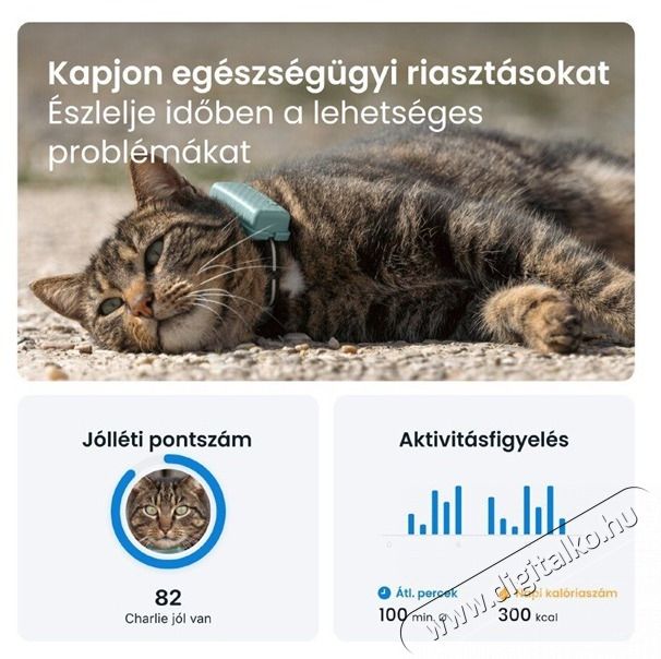TRACTIVE Tractive GPS CAT Mini menta macska GPS nyomk&ouml;vető &eacute;s tev&eacute;kenys&eacute;gfigyelő H&aacute;ztart&aacute;s / Otthon / K&uuml;lt&eacute;r - Egy&eacute;b h&aacute;ztart&aacute;si term&eacute;k - 501902