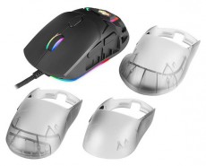 Tracer Neon GameZone USB RGB fekete/átlátszó egér Iroda és számítástechnika - Egér - Vezetékes egér - 514628