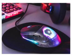 Tracer Neon GameZone USB RGB fekete/átlátszó egér Iroda és számítástechnika - Egér - Vezetékes egér - 514628