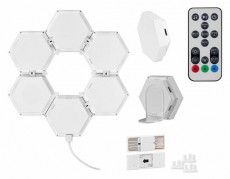 Tracer TRAOSW47256 Ambience Smart Hexagon 9 W/Bluetooth 5.0/Wi-Fi/RGB világítás/fehér/gamer/fali lámpa szett Háztartás / Otthon / Kültér - Világítás / elektromosság - Asztali lámpa - 514951