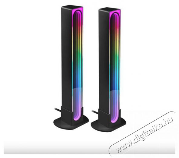 Tracer TRAOSW47252 Ambience Smart Vibe 5 W/Wi-Fi/Bluetooth 5.0/RGB világítás/fekete/gamer/asztali lámpa szett Háztartás / Otthon / Kültér - Világítás / elektromosság - Asztali lámpa - 514948