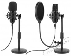 Tracer TRAMIC46788 Premium Pro USB fekete kondenzációs mikrofon POP szűrővel Fotó-Videó kiegészítők - Mikrofon - Ének és hangszer mikrofon - 516041