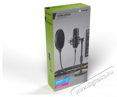 Tracer TRAMIC46788 Premium Pro USB fekete kondenzációs mikrofon POP szűrővel Fotó-Videó kiegészítők - Mikrofon - Ének és hangszer mikrofon - 516041