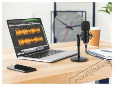 Tracer TRAMIC46788 Premium Pro USB fekete kondenzációs mikrofon POP szűrővel Fotó-Videó kiegészítők - Mikrofon - Ének és hangszer mikrofon - 516041