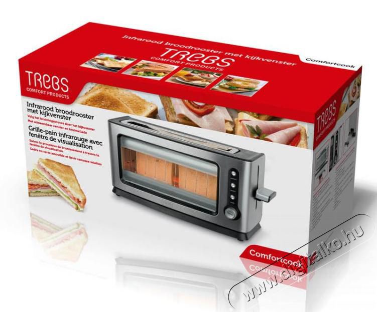 Trebs 99320 Transparent infrared toaster átlátszó infrás kenyérpirító Konyhai termékek - Konyhai kisgép (sütés / főzés / hűtés / ételkészítés) - Kenyérpirító - 296853