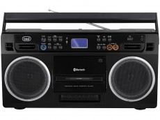 Trevi RR504 Bluetooth kazettás rádió - fekete Audio-Video / Hifi / Multimédia - Rádió / órás rádió - Hordozható, zseb-, táska rádió - 352820