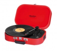 Trevi TT 1020BT Lemezjátszó Bluetooth - piros Audio-Video / Hifi / Multimédia - Bakelit lemezjátszó - Bakelit lemezjátszó - 352824