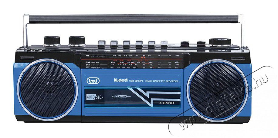 Trevi RR501 Hordozható kazettás rádió - kék Audio-Video / Hifi / Multimédia - Rádió / órás rádió - Hordozható, zseb-, táska rádió - 352816