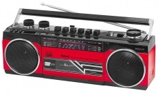 Trevi RR501 bluetooth kazettás hordozható rádió - piros Audio-Video / Hifi / Multimédia - Rádió / órás rádió - Hordozható, zseb-, táska rádió - 352817