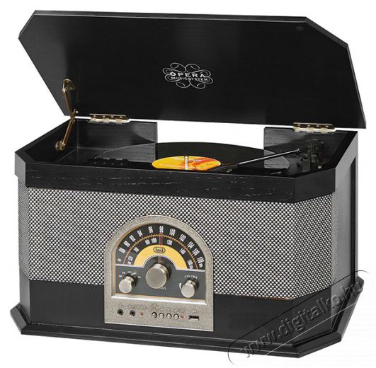 Trevi TT 1040 BLACK LEMEZJÁTSZÓ Audio-Video / Hifi / Multimédia - Bakelit lemezjátszó - Bakelit lemezjátszó - 468166