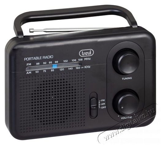 Trevi RA 7F64 asztali fekete rádió Audio-Video / Hifi / Multimédia - Rádió / órás rádió - Hordozható, zseb-, táska rádió - 476879