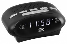 Trevi RC 821 fekete órás rádió Audio-Video / Hifi / Multimédia - Rádió / órás rádió - Asztali rádió - 492406