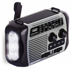 Trevi RA 7F30 BT FM/USB/microSD/Bluetooth napelemes,lámpás,dinamós szürke rádió Audio-Video / Hifi / Multimédia - Hordozható, vezeték nélküli / bluetooth hangsugárzó - Hordozható, vezeték nélküli / bluetooth hangsugárzó - 507971