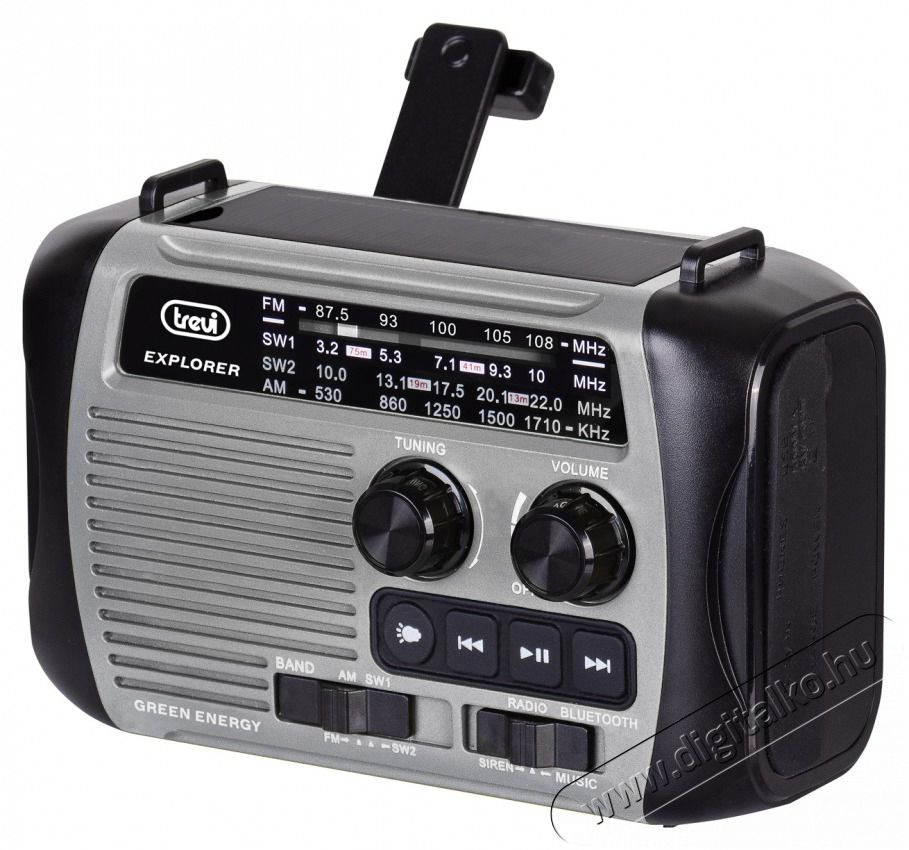 Trevi RA 7F30 BT FM/USB/microSD/Bluetooth napelemes,l&aacute;mp&aacute;s,dinam&oacute;s sz&uuml;rke r&aacute;di&oacute; Audio-Video / Hifi / Multim&eacute;dia - Hordozhat&oacute;, vezet&eacute;k n&eacute;lk&uuml;li / bluetooth hangsug&aacute;rz&oacute; - Hordozhat&oacute;, vezet&eacute;k n&eacute;lk&uuml;li / bluetooth hangsug&aacute;rz&oacute; - 507971