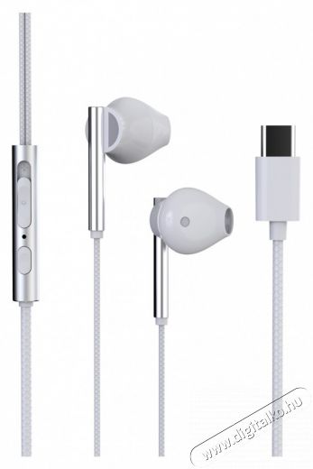 Trevi HMP 700C USB-C fehér mikrofonos fülhallgató Audio-Video / Hifi / Multimédia - Fül és Fejhallgatók - Fülhallgató mikrofonnal / headset - 515879