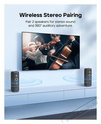 Tribit StormBox 2 BTS32 Black Audio-Video / Hifi / Multim&eacute;dia - Hordozhat&oacute;, vezet&eacute;k n&eacute;lk&uuml;li / bluetooth hangsug&aacute;rz&oacute; - Hordozhat&oacute;, vezet&eacute;k n&eacute;lk&uuml;li / bluetooth hangsug&aacute;rz&oacute; - 520213