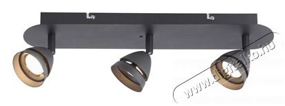 TRIO 850010332 Gemini fekete 3-as mennyezeti spot l&aacute;mpa H&aacute;ztart&aacute;s / Otthon / K&uuml;lt&eacute;r - Vil&aacute;g&iacute;t&aacute;s / elektromoss&aacute;g - Fali / mennyezeti l&aacute;mpa - 388079