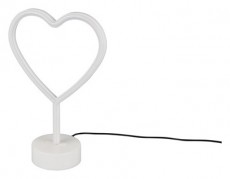 TRIO R55210101 Heart 30,5 cm USB asztali lámpa Háztartás / Otthon / Kültér - Világítás / elektromosság - Asztali lámpa - 388230