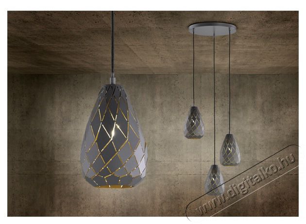 TRIO 301300342 Onyx 42W antracit f&uuml;ggesztett l&aacute;mpatest H&aacute;ztart&aacute;s / Otthon / K&uuml;lt&eacute;r - Vil&aacute;g&iacute;t&aacute;s / elektromoss&aacute;g - Fali / mennyezeti l&aacute;mpa - 395066